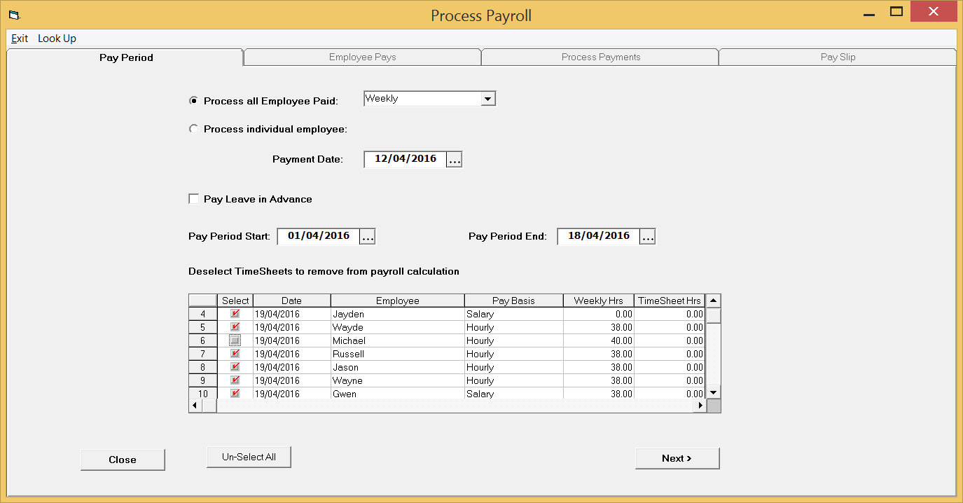 Process Payroll