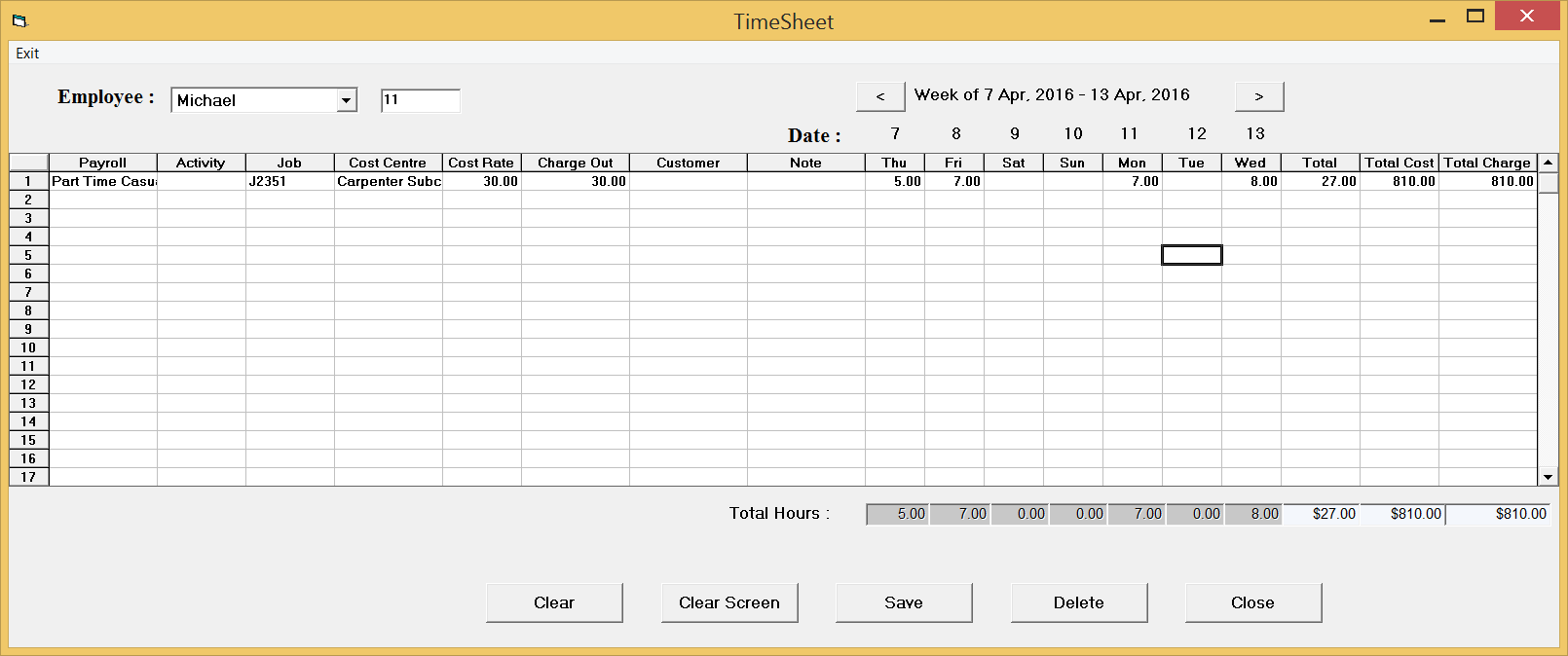 TimeSheet